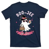 Cute Boo Jee Ghost Halloween Leopard Ghost Coffee Women T-Shirt