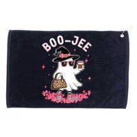 Cute Boo Jee Ghost Halloween Leopard Ghost Coffee Women Grommeted Golf Towel