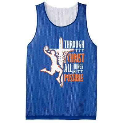 Christian Basketball Jesus Christ Basketball Religious Funny Mesh Reversible Basketball Jersey Tank