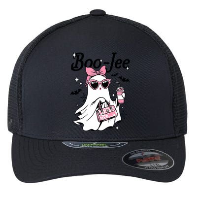 Cute Boo Jee Ghost Halloween Bandana Ghost Coffee Flexfit Unipanel Trucker Cap