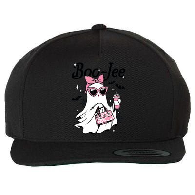 Cute Boo Jee Ghost Halloween Bandana Ghost Coffee Wool Snapback Cap