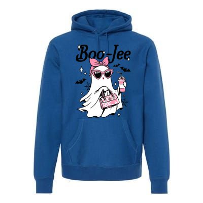 Cute Boo Jee Ghost Halloween Bandana Ghost Coffee Premium Hoodie