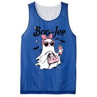 Cute Boo Jee Ghost Halloween Bandana Ghost Coffee Mesh Reversible Basketball Jersey Tank