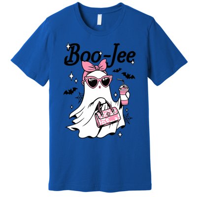 Cute Boo Jee Ghost Halloween Bandana Ghost Coffee Premium T-Shirt