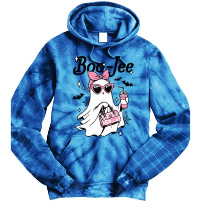 Cute Boo Jee Ghost Halloween Bandana Ghost Coffee Tie Dye Hoodie