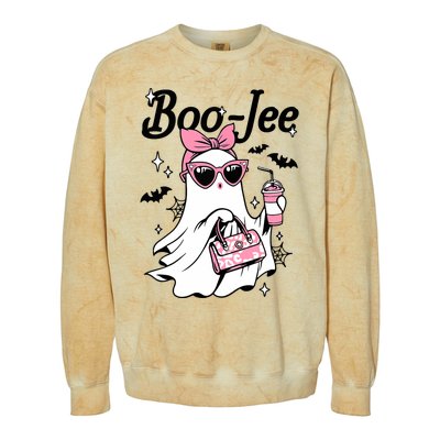 Cute Boo Jee Ghost Halloween Bandana Ghost Coffee Colorblast Crewneck Sweatshirt