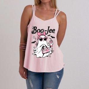 Cute Boo Jee Ghost Halloween Bandana Ghost Coffee Women's Strappy Tank