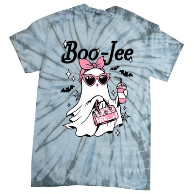 Cute Boo Jee Ghost Halloween Bandana Ghost Coffee Tie-Dye T-Shirt