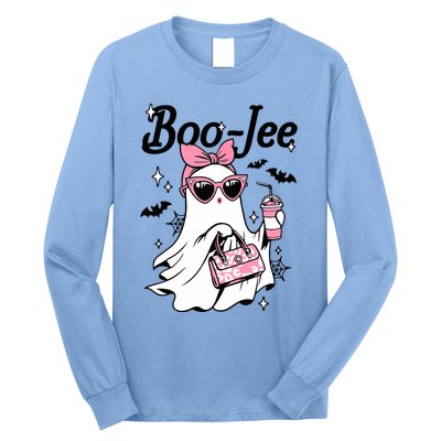 Cute Boo Jee Ghost Halloween Bandana Ghost Coffee Long Sleeve Shirt