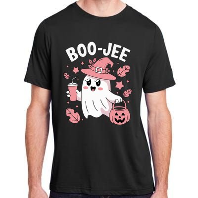 Cute Boo Jee Ghost Halloween Leopard Ghost Coffee Girl Adult ChromaSoft Performance T-Shirt