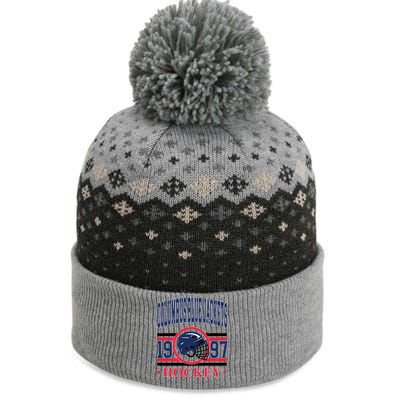 Columbus Blue Jacket Hockey Team Supporter The Baniff Cuffed Pom Beanie