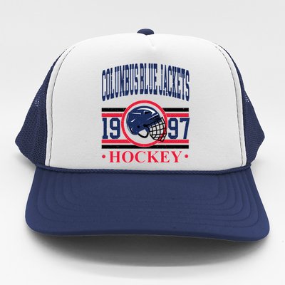 Columbus Blue Jacket Hockey Team Supporter Trucker Hat