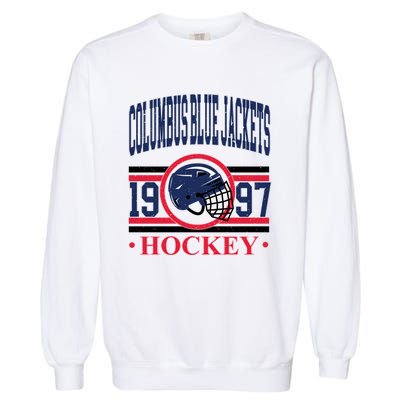 Columbus Blue Jacket Hockey Team Supporter Garment-Dyed Sweatshirt