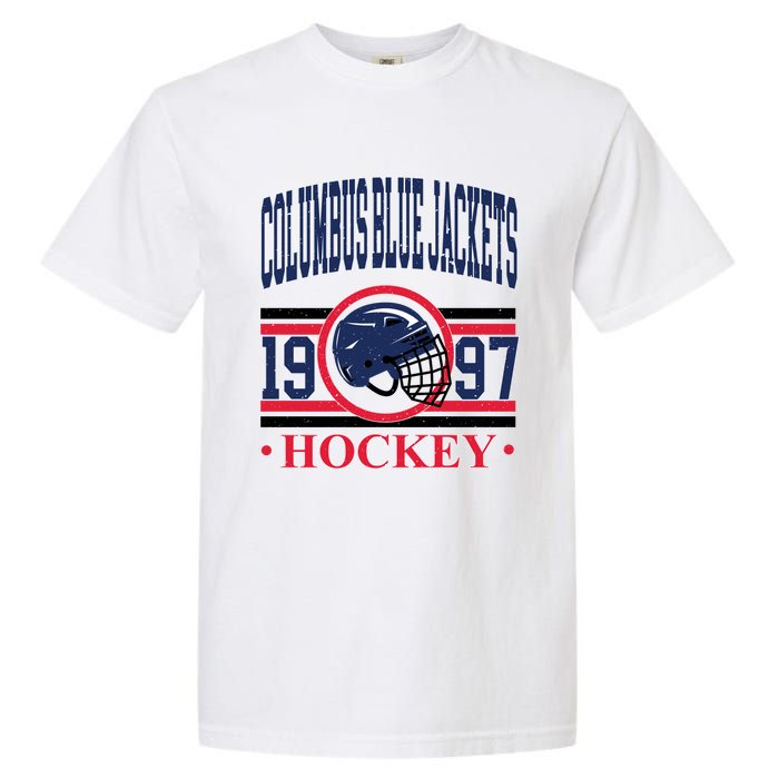 Columbus Blue Jacket Hockey Team Supporter Garment-Dyed Heavyweight T-Shirt