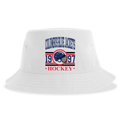 Columbus Blue Jacket Hockey Team Supporter Sustainable Bucket Hat