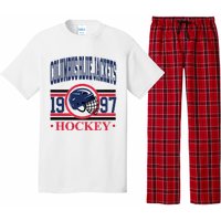 Columbus Blue Jacket Hockey Team Supporter Pajama Set