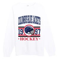 Columbus Blue Jacket Hockey Team Supporter Premium Crewneck Sweatshirt