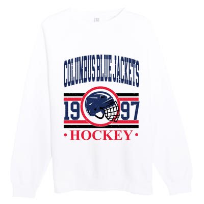 Columbus Blue Jacket Hockey Team Supporter Premium Crewneck Sweatshirt