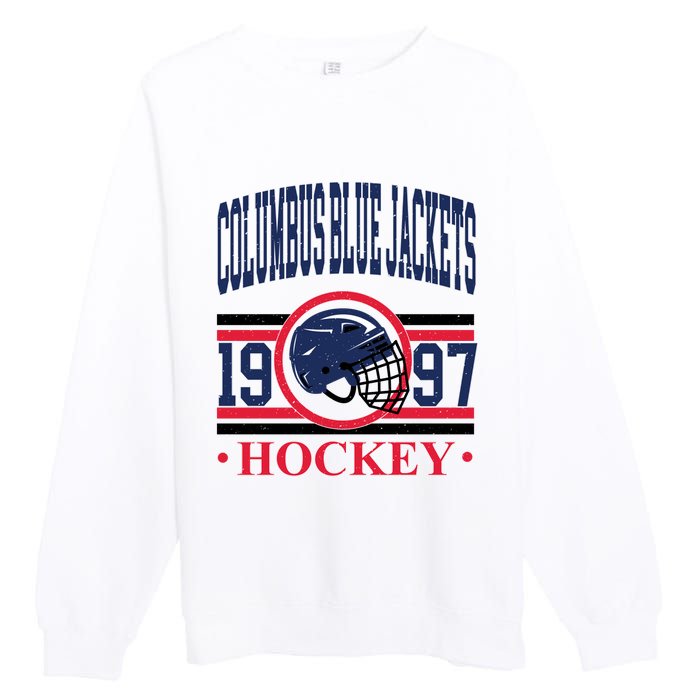 Columbus Blue Jacket Hockey Team Supporter Premium Crewneck Sweatshirt