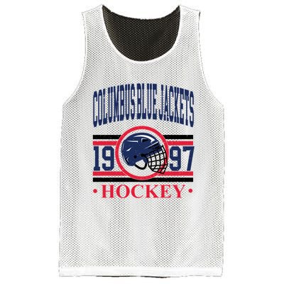 Columbus Blue Jacket Hockey Team Supporter Mesh Reversible Basketball Jersey Tank