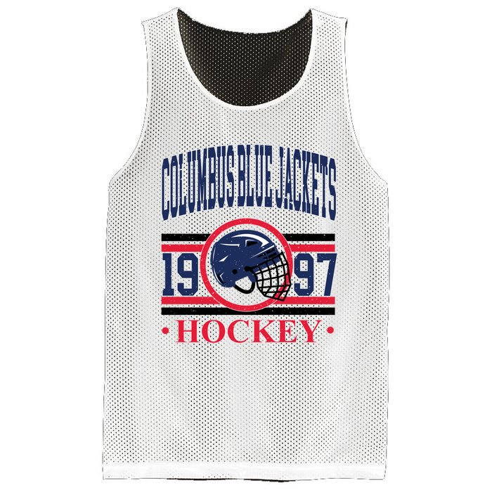 Columbus Blue Jacket Hockey Team Supporter Mesh Reversible Basketball Jersey Tank