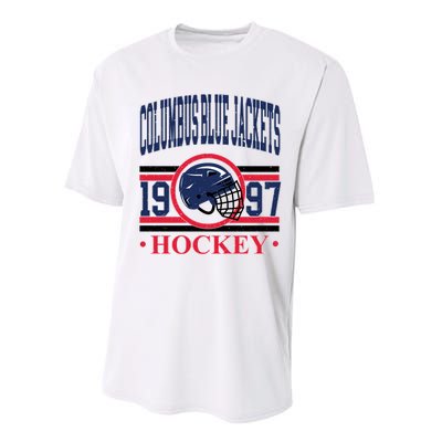 Columbus Blue Jacket Hockey Team Supporter Performance Sprint T-Shirt