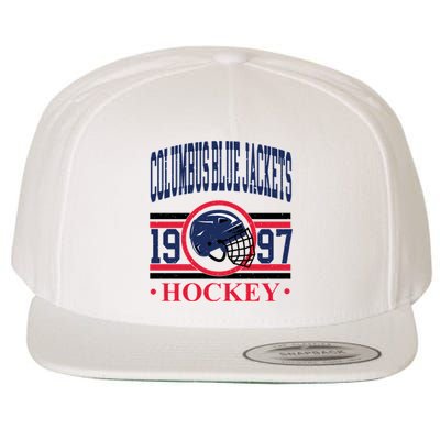 Columbus Blue Jacket Hockey Team Supporter Wool Snapback Cap