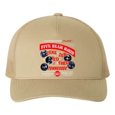 Country Bear Jamboree Real Old Country Rhythm Five Bear Rugs Yupoong Adult 5-Panel Trucker Hat