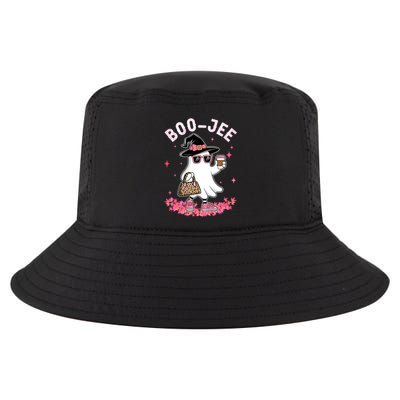 Cute Boo Jee Ghost Halloween Leopard Ghost Coffee Cool Comfort Performance Bucket Hat