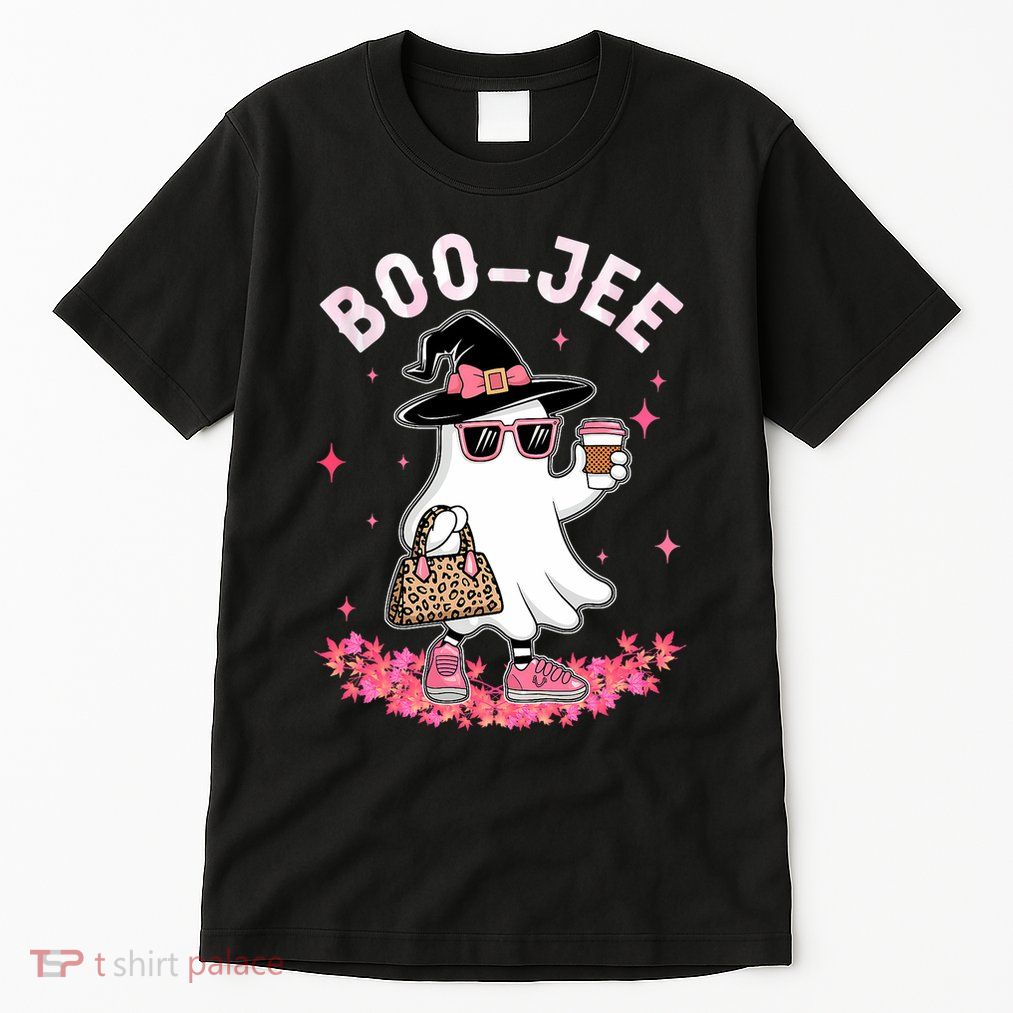 Cute Boo Jee Ghost Halloween Leopard Ghost Coffee Tall T-Shirt
