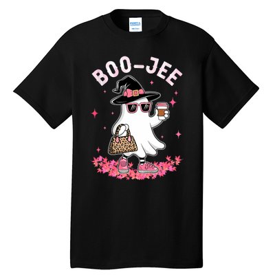 Cute Boo Jee Ghost Halloween Leopard Ghost Coffee Tall T-Shirt