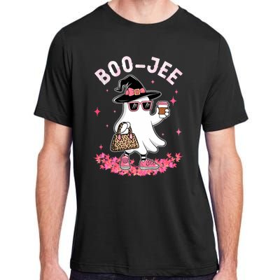 Cute Boo Jee Ghost Halloween Leopard Ghost Coffee Adult ChromaSoft Performance T-Shirt