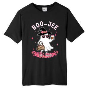 Cute Boo Jee Ghost Halloween Leopard Ghost Coffee Tall Fusion ChromaSoft Performance T-Shirt