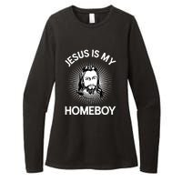 Christian Bible Jesus Is My Homeboy Funny Womens CVC Long Sleeve Shirt