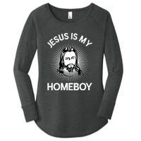 Christian Bible Jesus Is My Homeboy Funny Women's Perfect Tri Tunic Long Sleeve Shirt