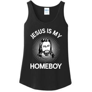 Christian Bible Jesus Is My Homeboy Funny Ladies Essential Tank