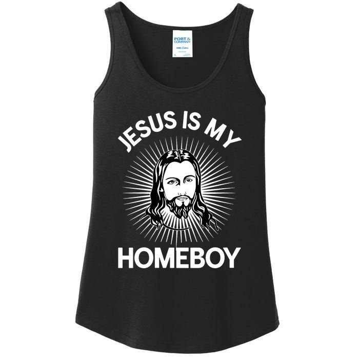 Christian Bible Jesus Is My Homeboy Funny Ladies Essential Tank