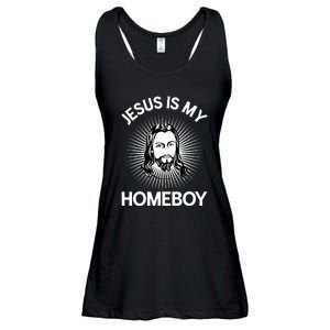 Christian Bible Jesus Is My Homeboy Funny Ladies Essential Flowy Tank