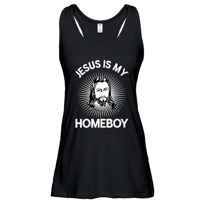 Christian Bible Jesus Is My Homeboy Funny Ladies Essential Flowy Tank