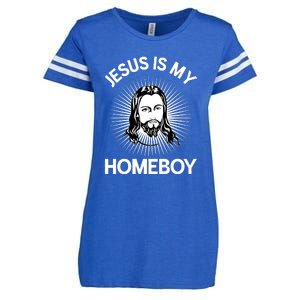 Christian Bible Jesus Is My Homeboy Funny Enza Ladies Jersey Football T-Shirt