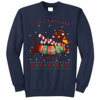 Cute Be Joyful Santa Dachshund Lovers Weiner Dog Sweatshirt