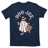 Cute Boo Jee Ghost Halloween Leopard Ghost Coffee Women T-Shirt