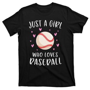 Cute Baseball Just A Who Loves Baseball T-Shirt