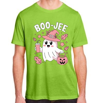 Cute Boo Jee Ghost Halloween Leopard Ghost Coffee Girl Adult ChromaSoft Performance T-Shirt