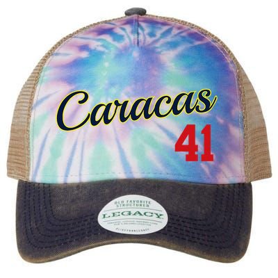 Caracas Baseball Jersey Franela Beisbol Venezuela 41 Legacy Tie Dye Trucker Hat