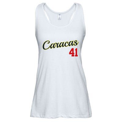 Caracas Baseball Jersey Franela Beisbol Venezuela 41 Ladies Essential Flowy Tank