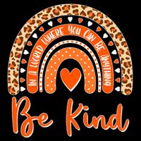Cute Be Kind Wear Orange Rainbow Bucket Hat