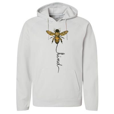 Cool Bee Kind Be Kind Shirts Gift For Women Men Performance Fleece Hoodie