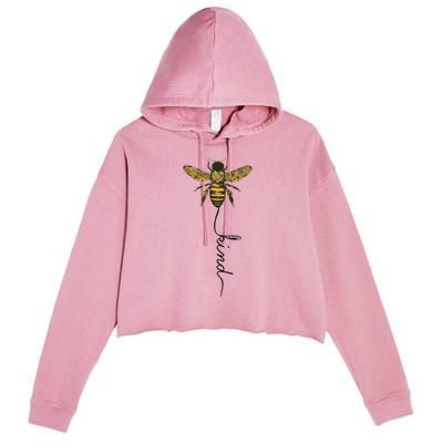 Cool Bee Kind Be Kind Shirts Gift For Women Men Crop Fleece Hoodie