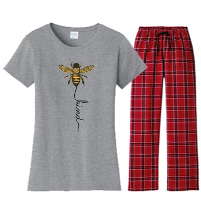 Cool Bee Kind Be Kind Shirts Gift For Women Men Women's Flannel Pajama Set